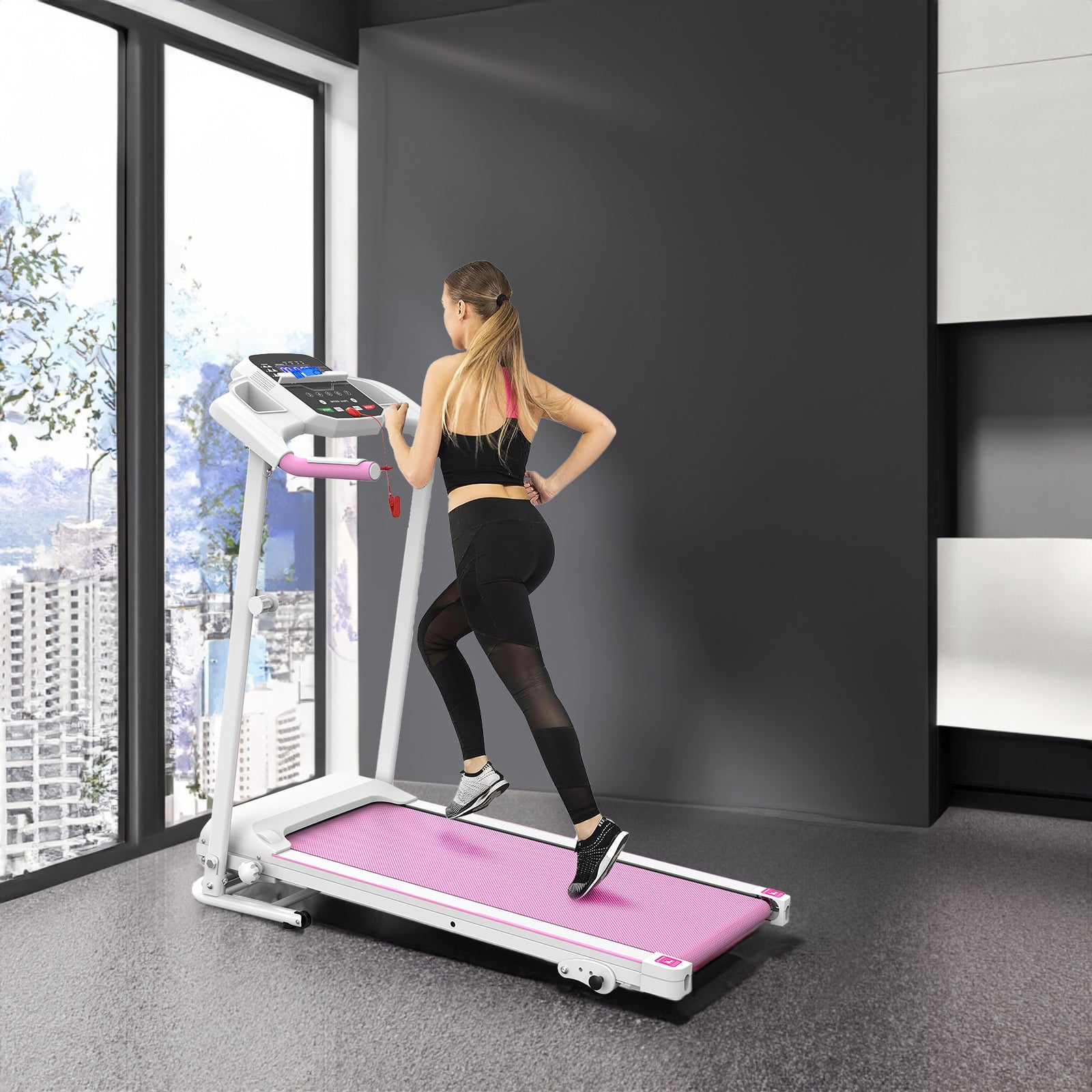 Foldable 2.5HP Electric Treadmill Home Running Machine