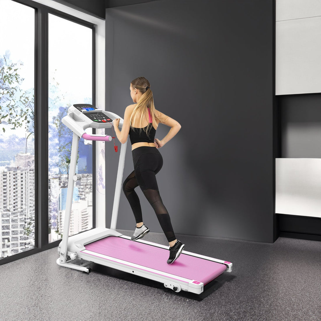 Foldable 2.5HP Electric Treadmill Home Running Machine