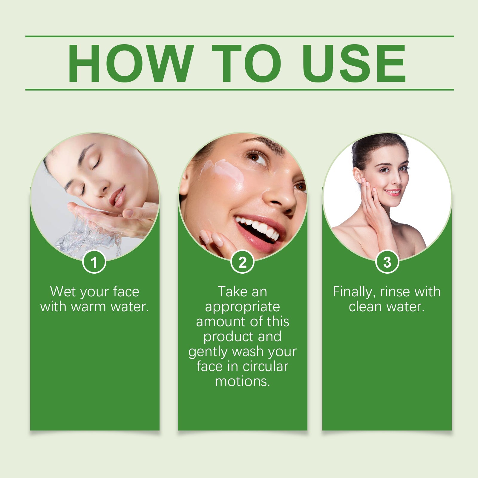 Green Tea Cleansing Gel Oil Control Skincare Set