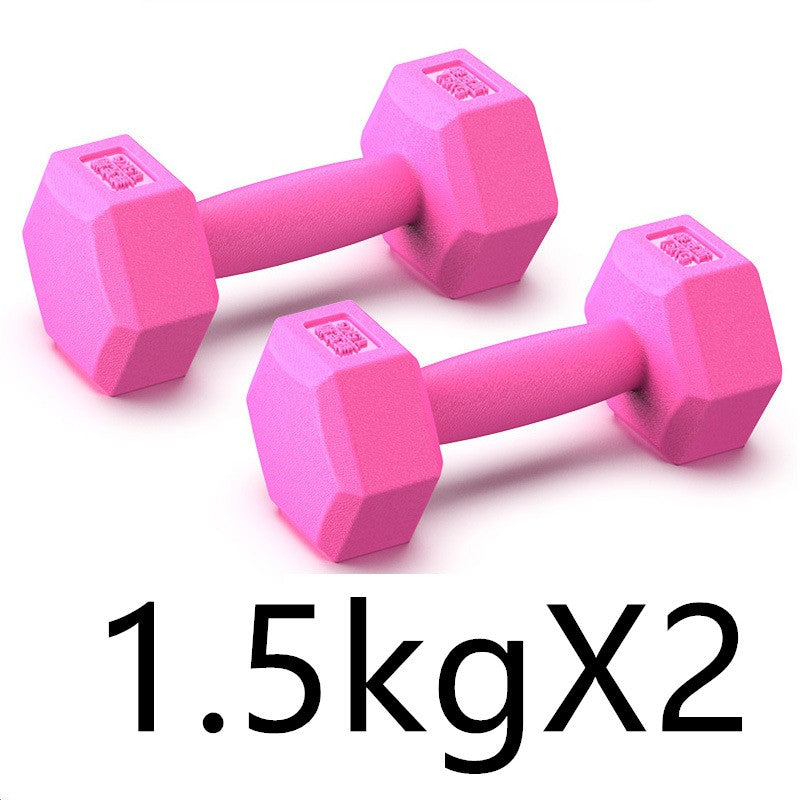 Rubberized Dumbbells Home Arm Muscle Training Equipment