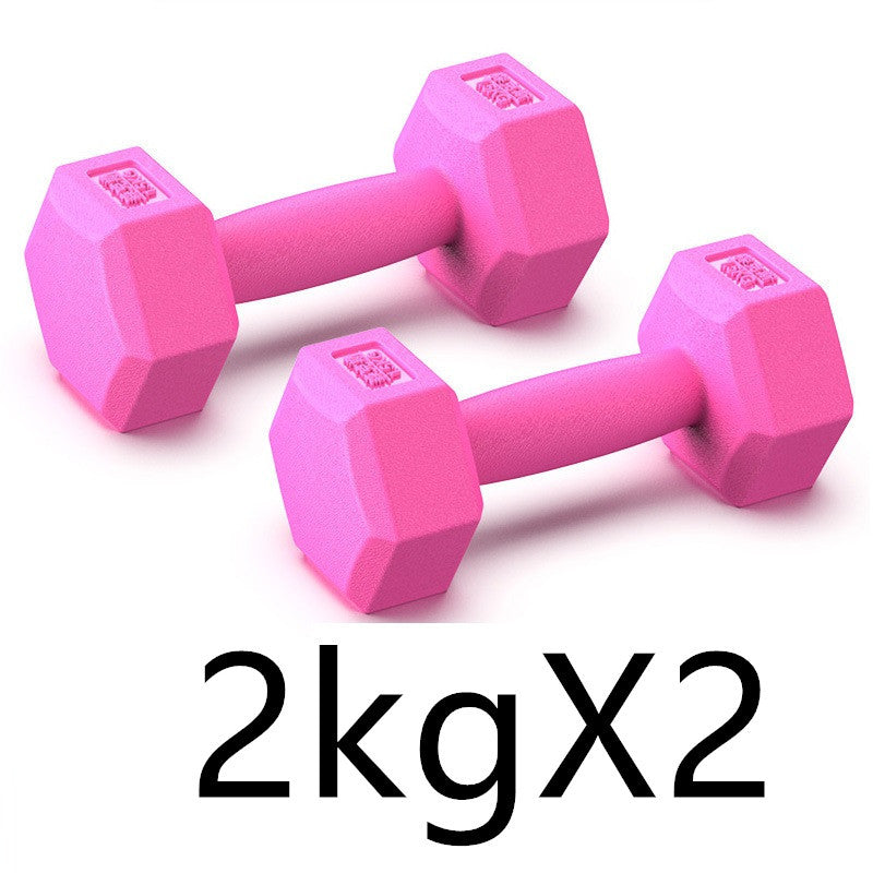 Rubberized Dumbbells Home Arm Muscle Training Equipment