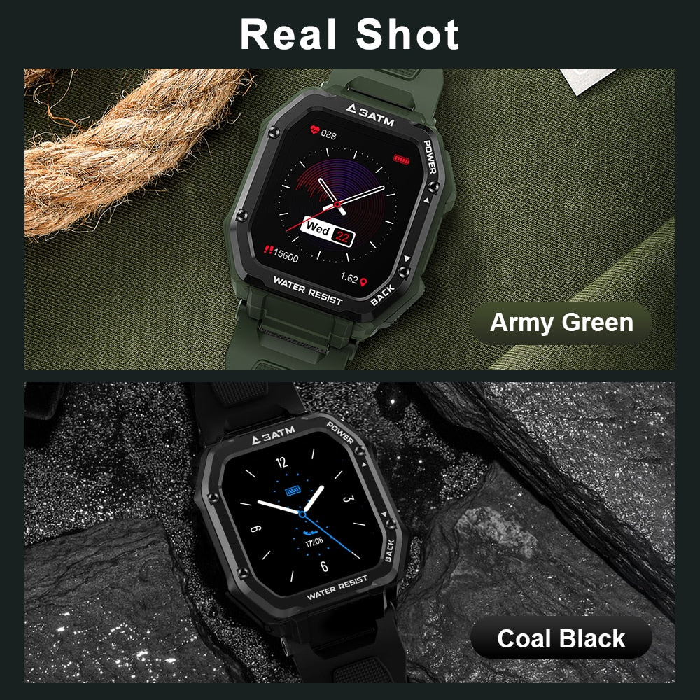Rugged Smartwatch Outdoor Sports Fitness Tracker