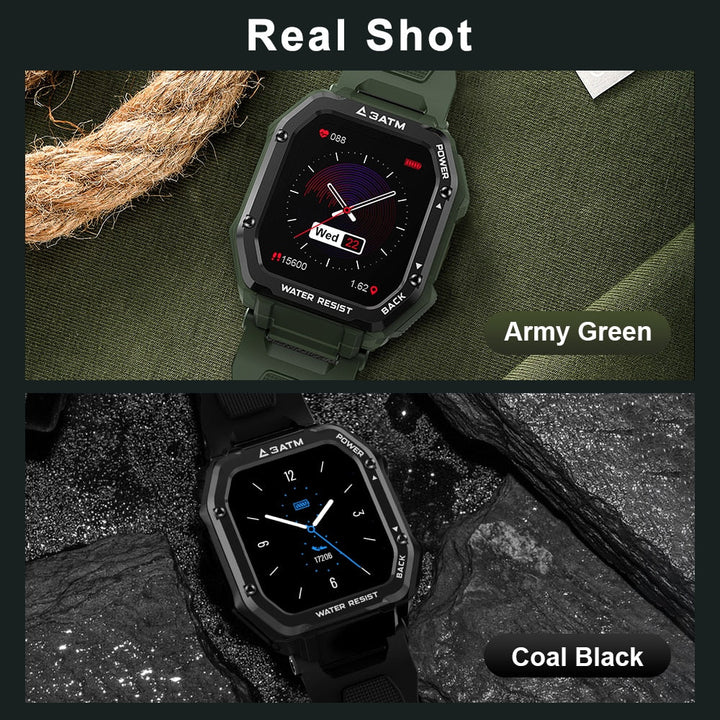 Rugged Smartwatch Outdoor Sports Fitness Tracker