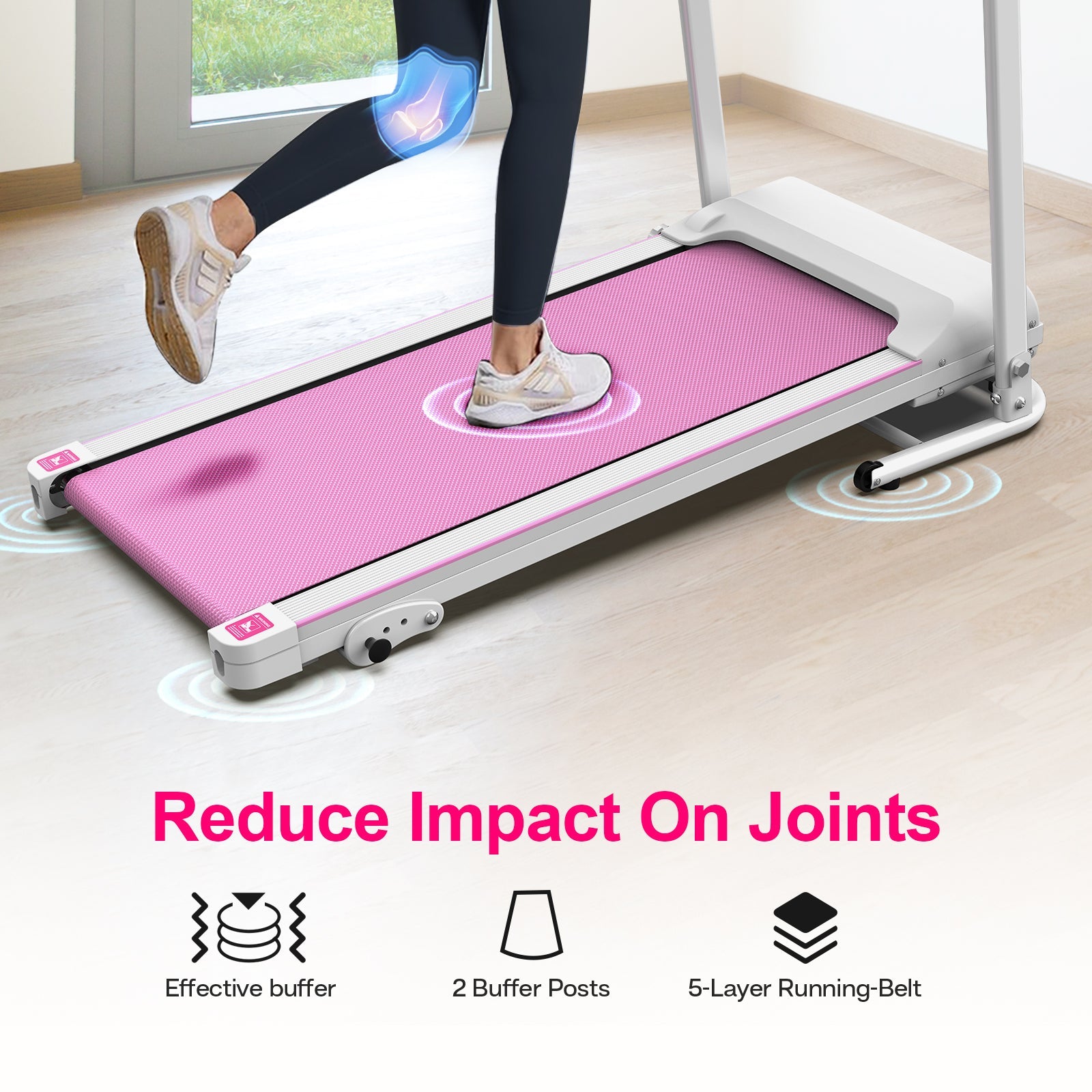 Foldable 2.5HP Electric Treadmill Home Running Machine