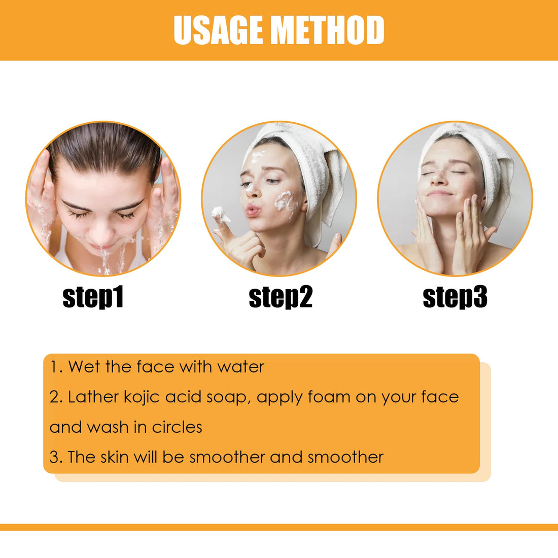Kojic Acid Cleansing Soap Exfoliating Pore Care Cleanser