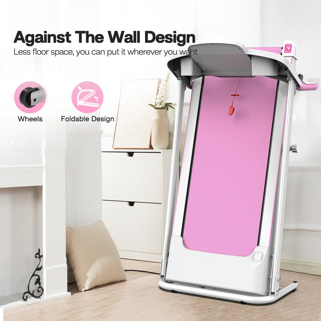 Foldable 2.5HP Electric Treadmill Home Running Machine