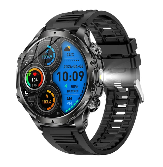Smartwatch Outdoor Fitness Tracker LED Flashlight