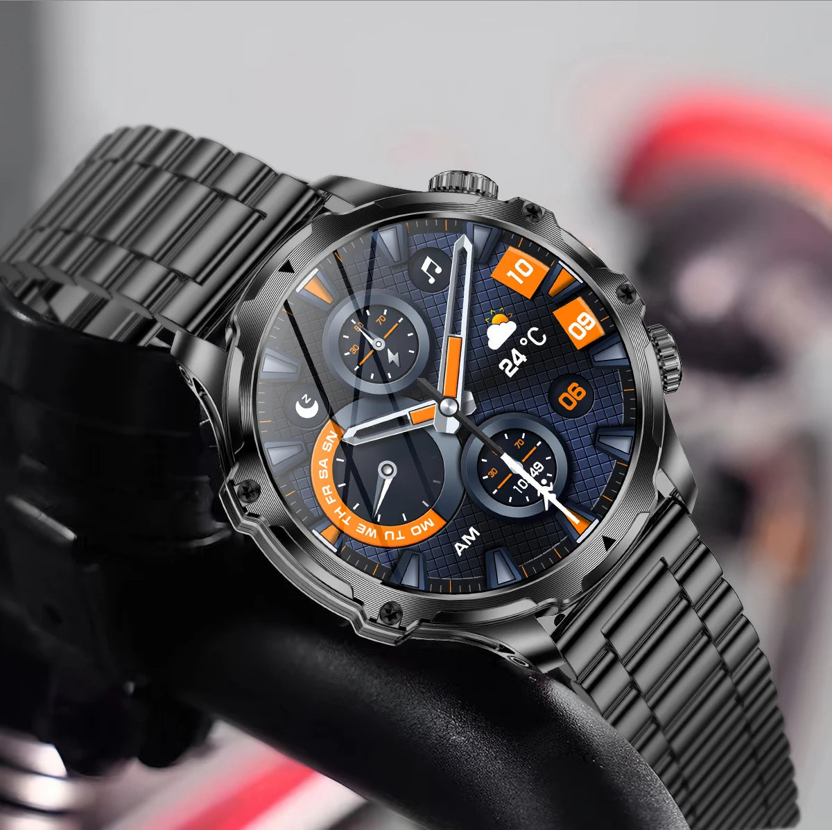 Smartwatch Outdoor Fitness Tracker LED Flashlight