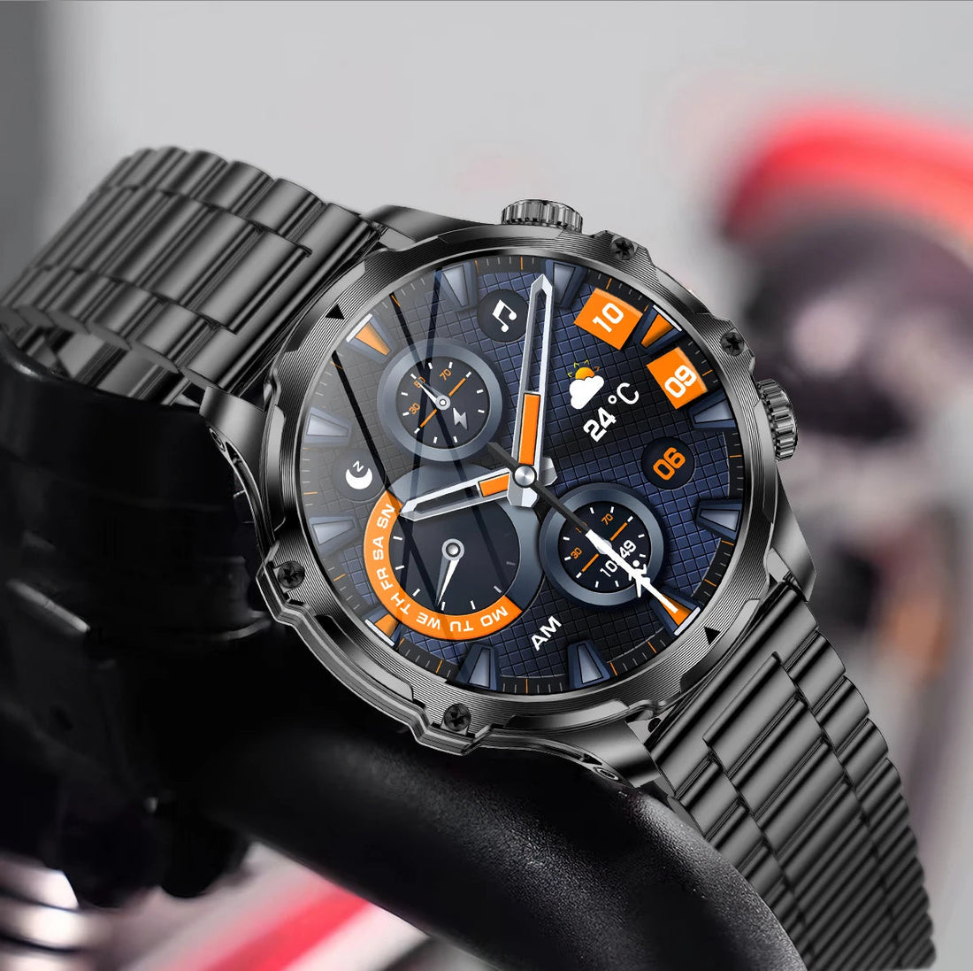 Smartwatch Outdoor Fitness Tracker LED Flashlight