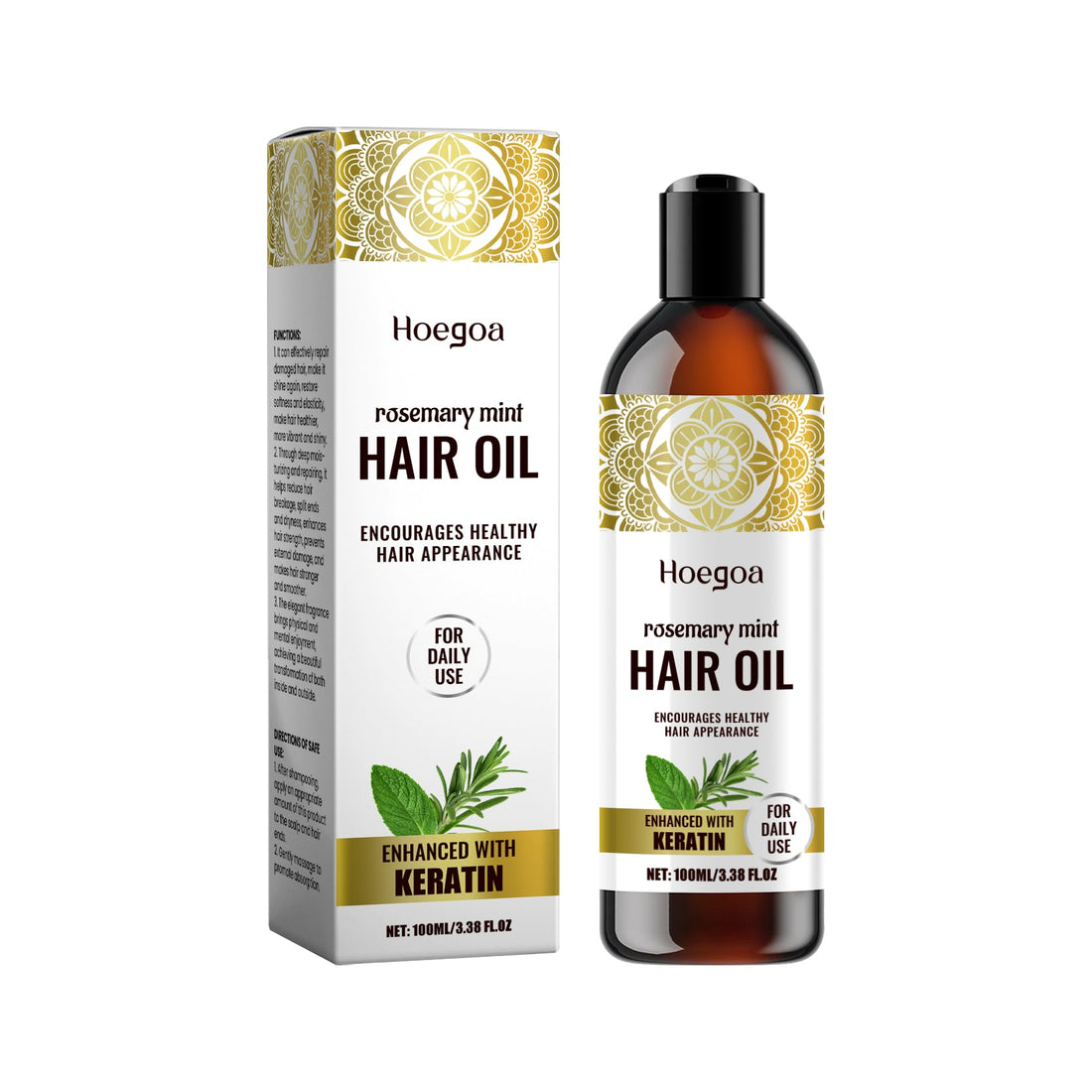 Rosemary Mint Hair Care Oil Hydrating Nourishing Treatment