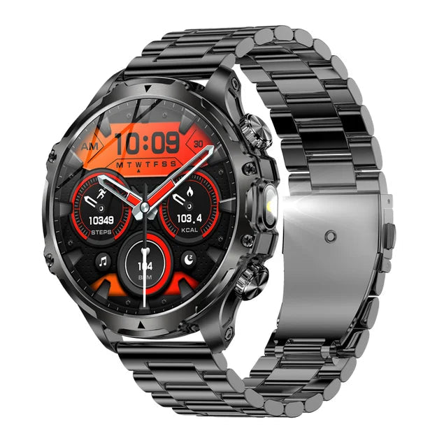 Smartwatch Outdoor Fitness Tracker LED Flashlight