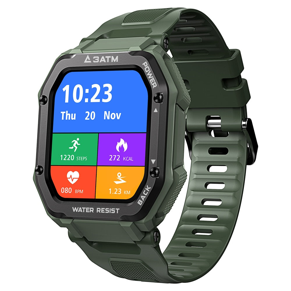 Rugged Smartwatch Outdoor Sports Fitness Tracker