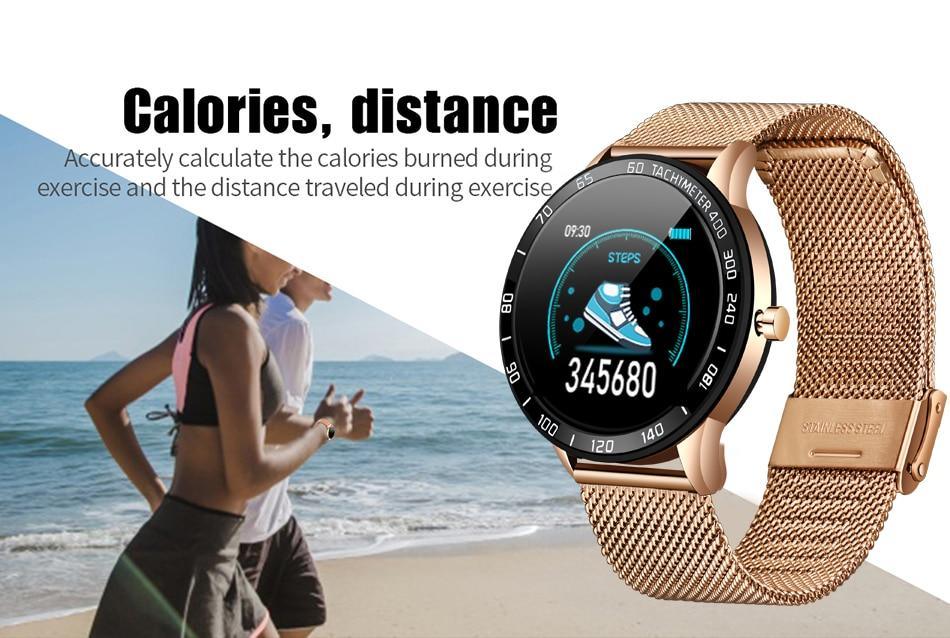 Luxury Smartwatch LED Color Screen Fitness Health Tracker