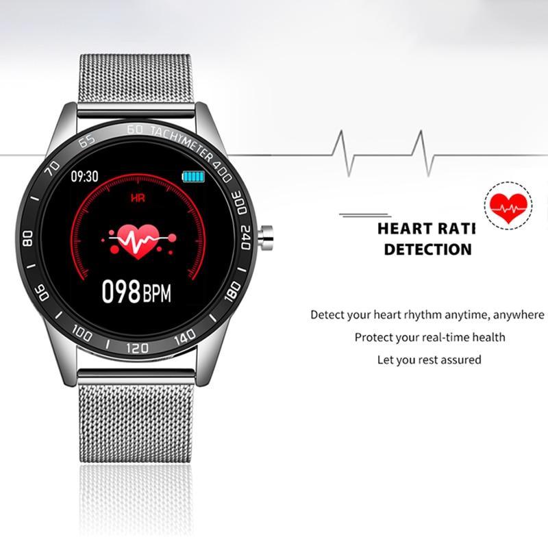 Luxury Smartwatch LED Color Screen Fitness Health Tracker