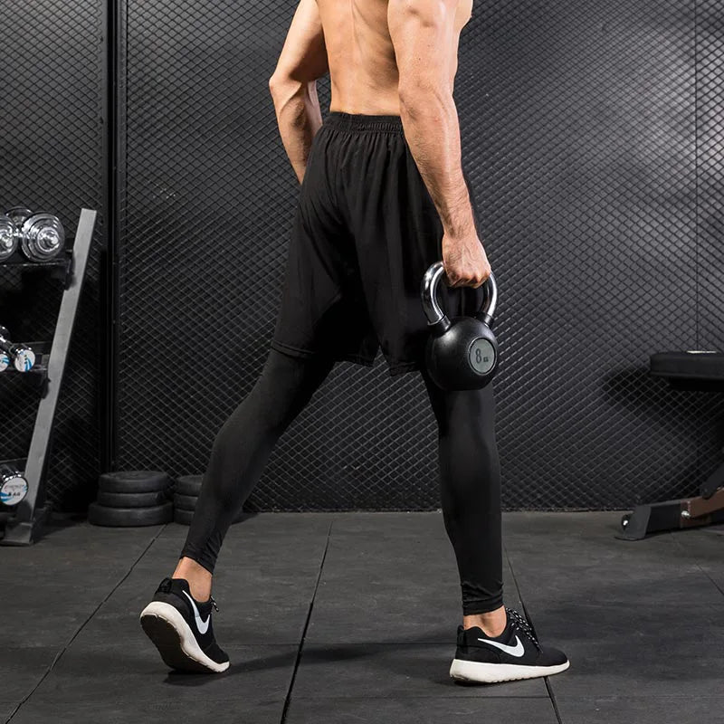Men's Compression Tights Fitness Training Workout Leggings