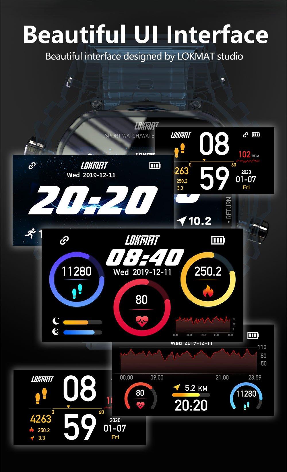 Ocean Army Fitness Smartwatch Heart Rate Tracker Android