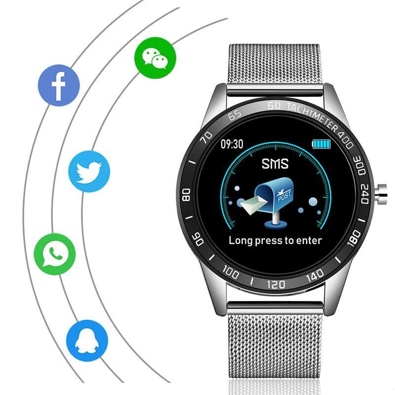 Luxury Smartwatch LED Color Screen Fitness Health Tracker