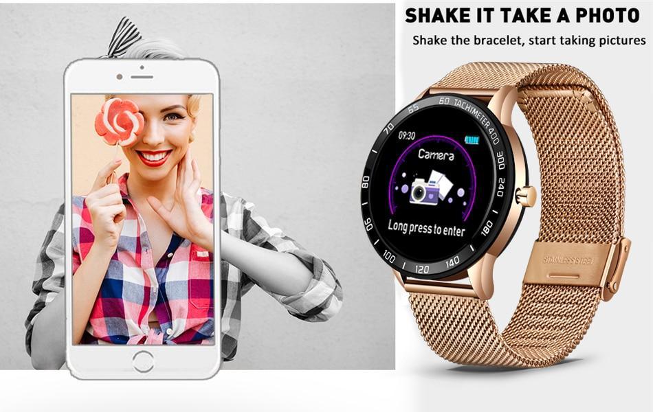 Luxury Smartwatch LED Color Screen Fitness Health Tracker