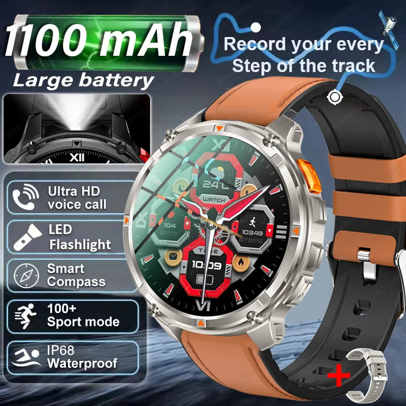 T-Rex3 Pro GPS Military Smartwatch Outdoor Sports Tracker