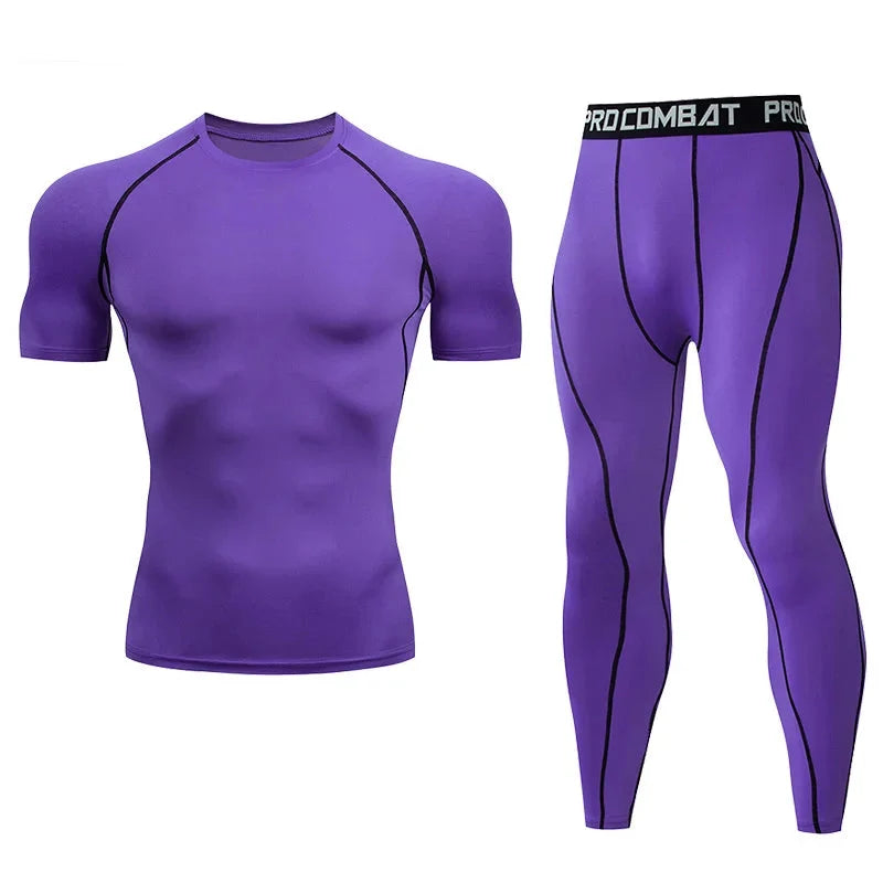 Men's Compression Fitness Gear Gym Workout Apparel
