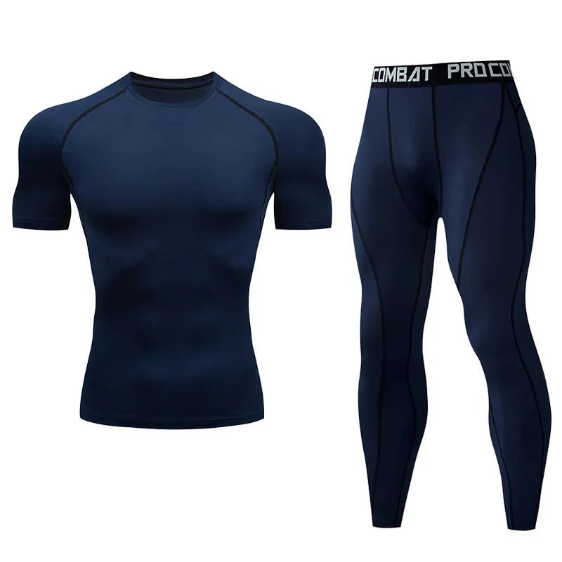 Men's Compression Fitness Gear Gym Workout Apparel