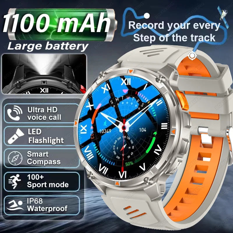 T-Rex3 Pro GPS Military Smartwatch Outdoor Sports Tracker