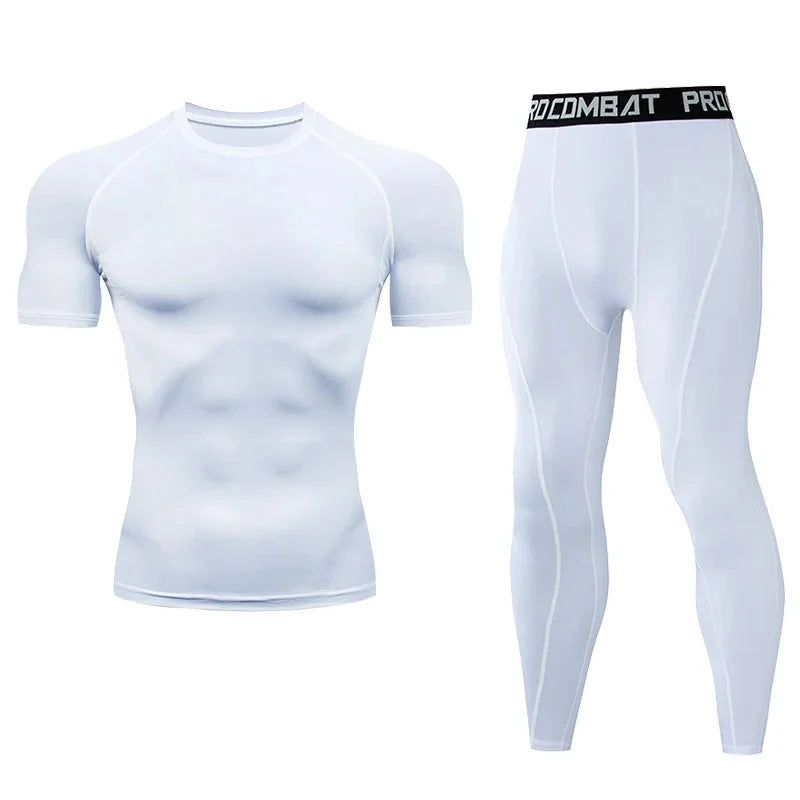 Men's Compression Fitness Gear Gym Workout Apparel