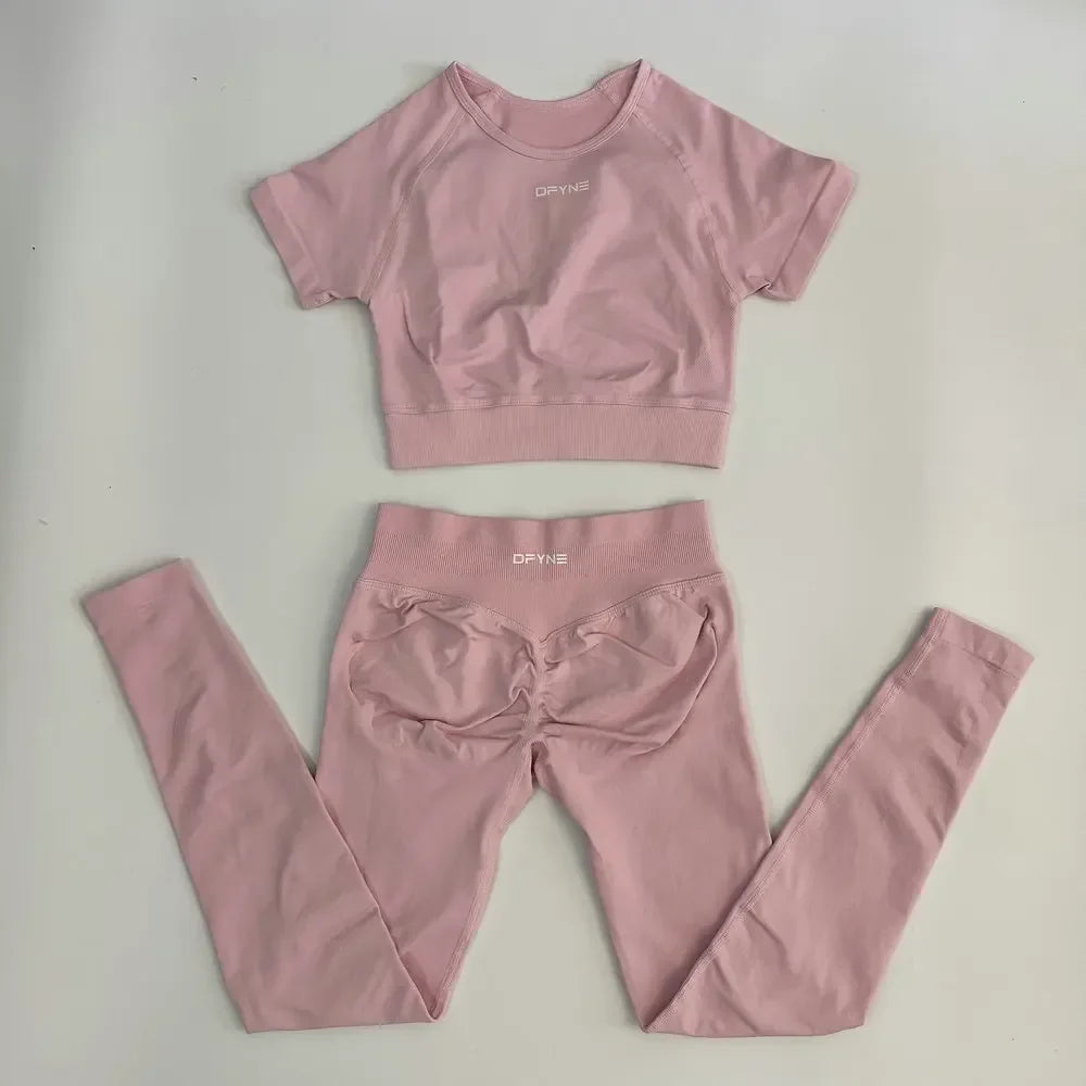 Women's 2 Piece Yoga Outfit Fitness Apparel Set