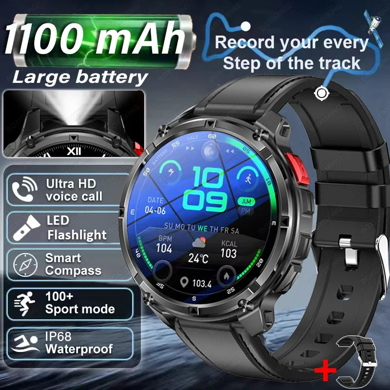 T-Rex3 Pro GPS Military Smartwatch Outdoor Sports Tracker