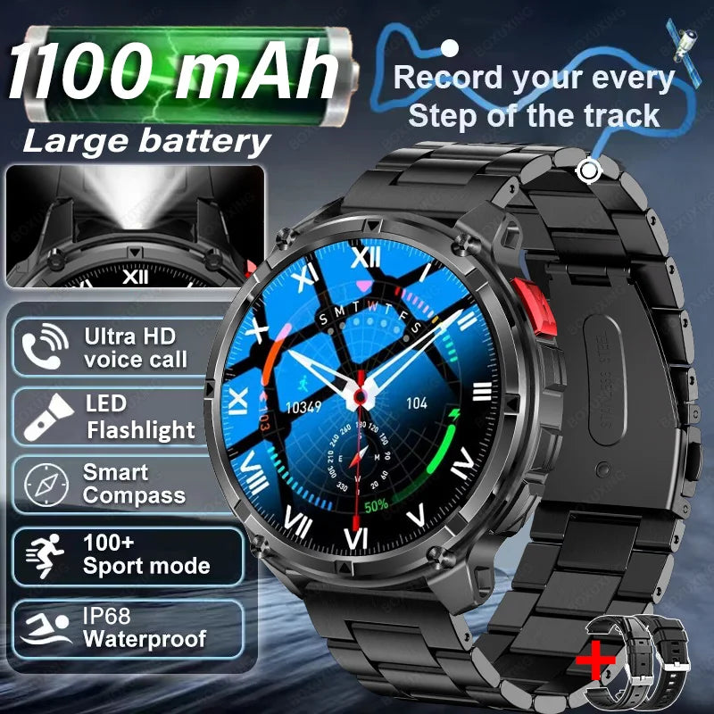 T-Rex3 Pro GPS Military Smartwatch Outdoor Sports Tracker