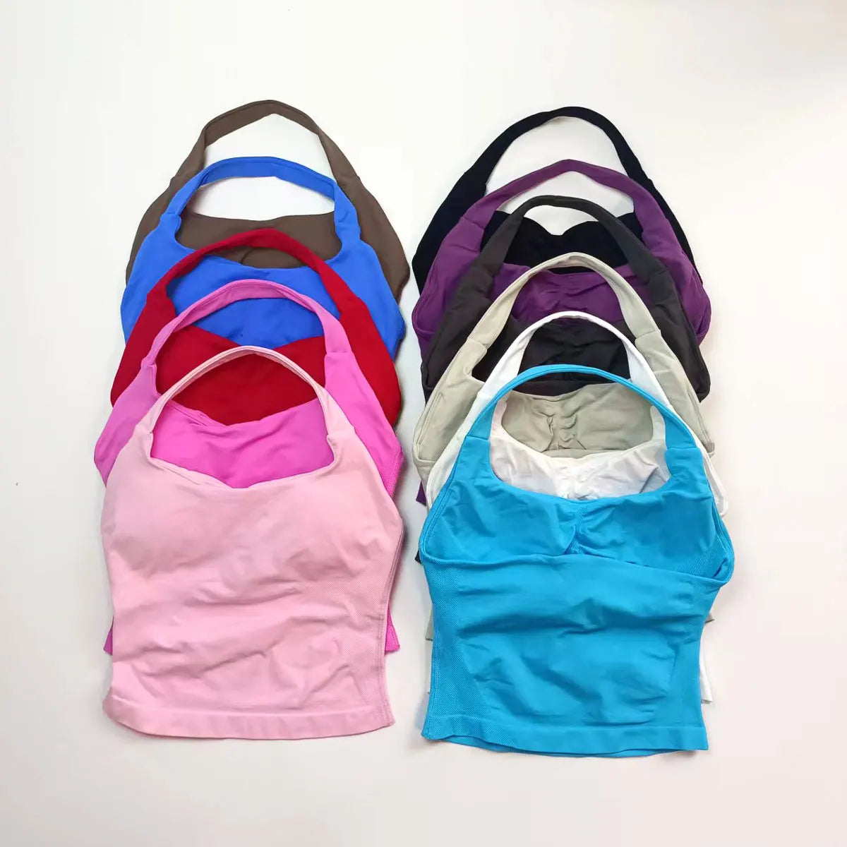 Women's Longline Strappy Halter Fitness Tank