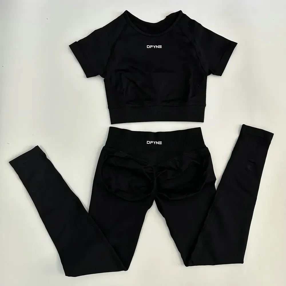 Women's 2 Piece Yoga Outfit Fitness Apparel Set