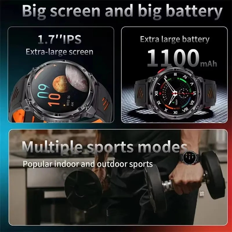 T-Rex3 Pro GPS Military Smartwatch Outdoor Sports Tracker