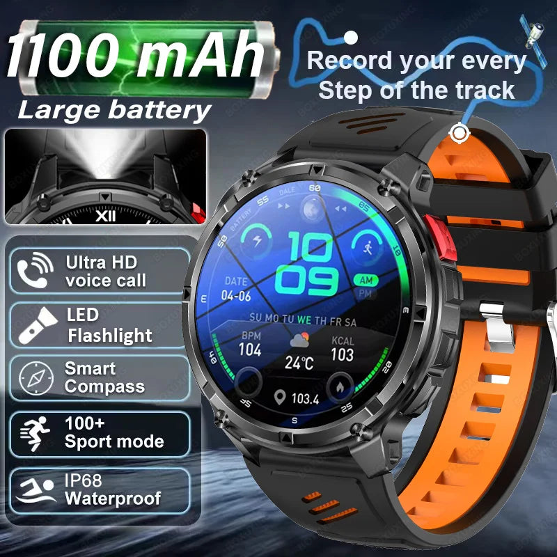 T-Rex3 Pro GPS Military Smartwatch Outdoor Sports Tracker