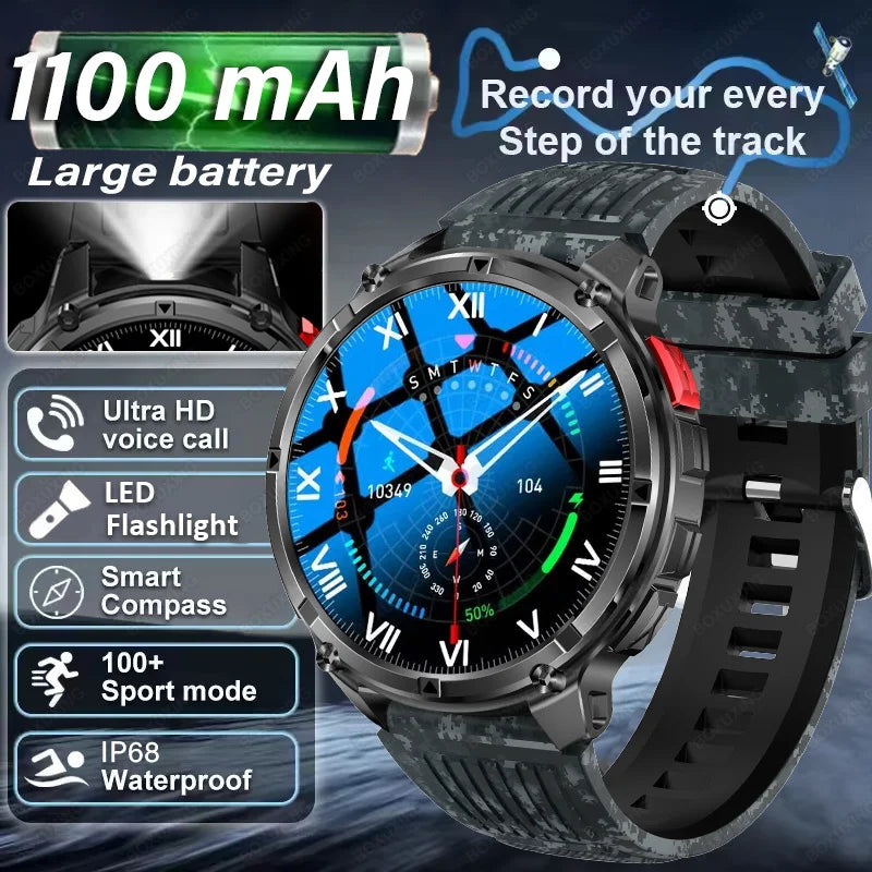 T-Rex3 Pro GPS Military Smartwatch Outdoor Sports Tracker