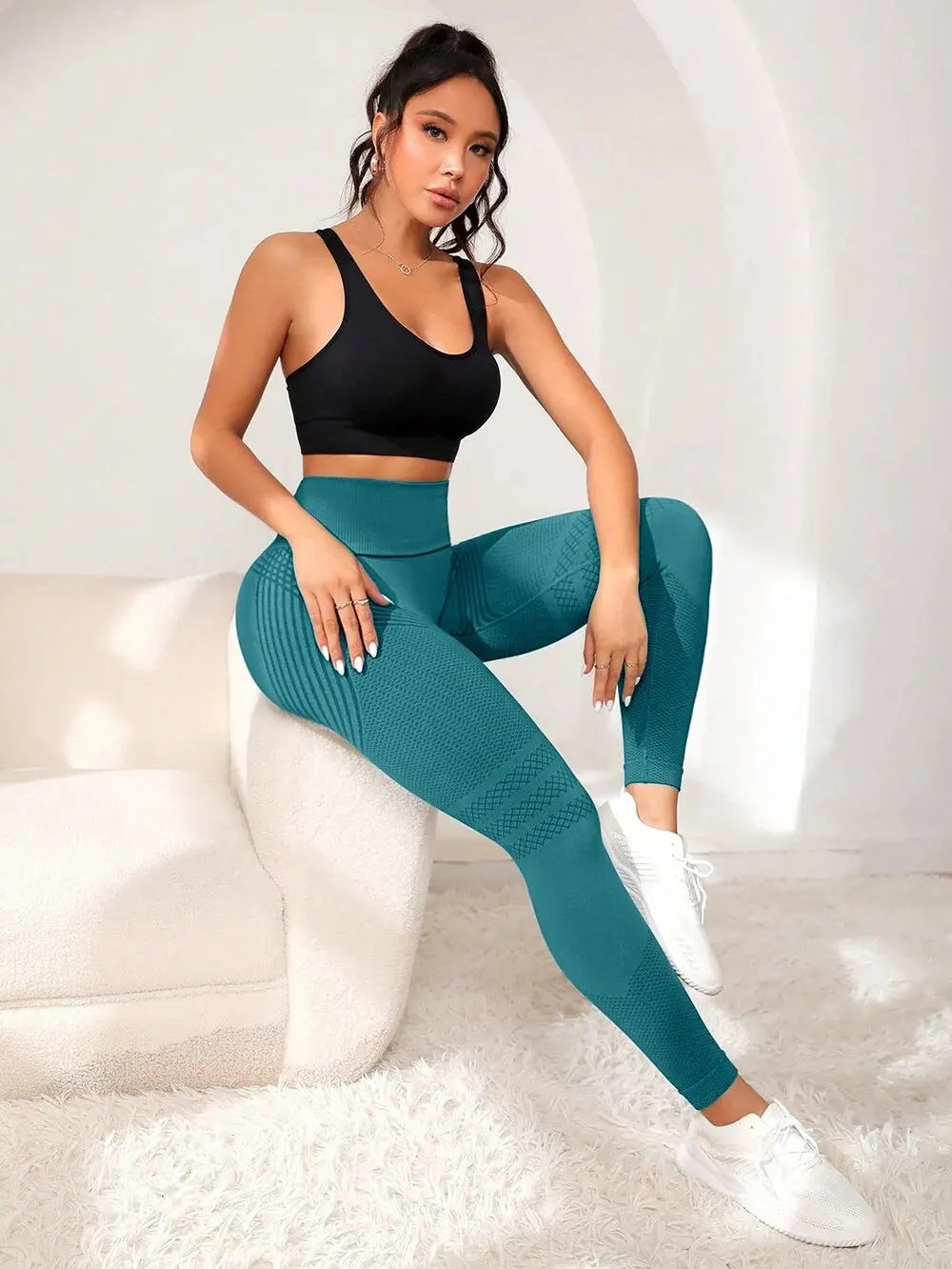 Women's Contouring Fitness Leggings High Waist Workout Pants
