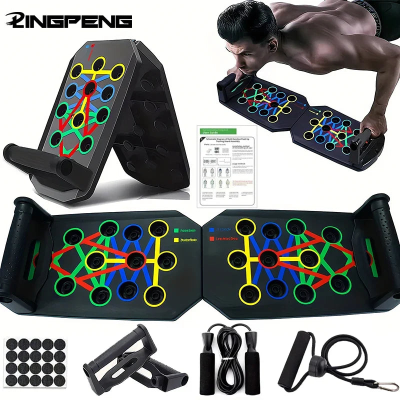 Portable Foldable Push Up Board Fitness Training Set