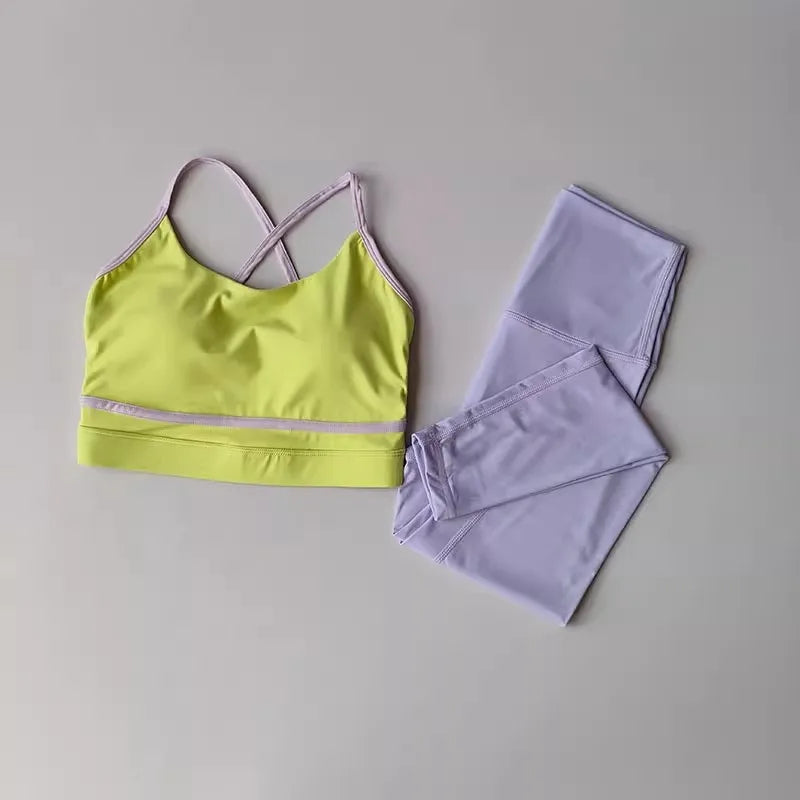 Women's 2 Piece High Waist Yoga Activewear Set
