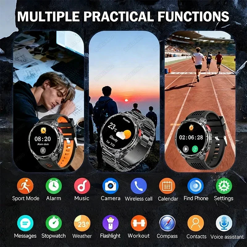T-Rex3 Pro GPS Military Smartwatch Outdoor Sports Tracker