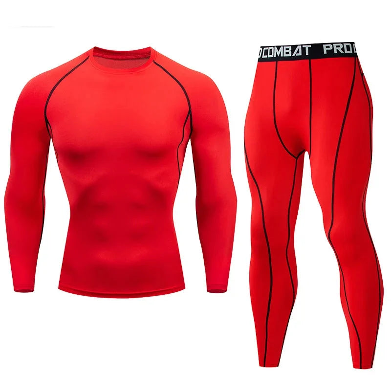 Men's Compression Fitness Gear Gym Workout Apparel