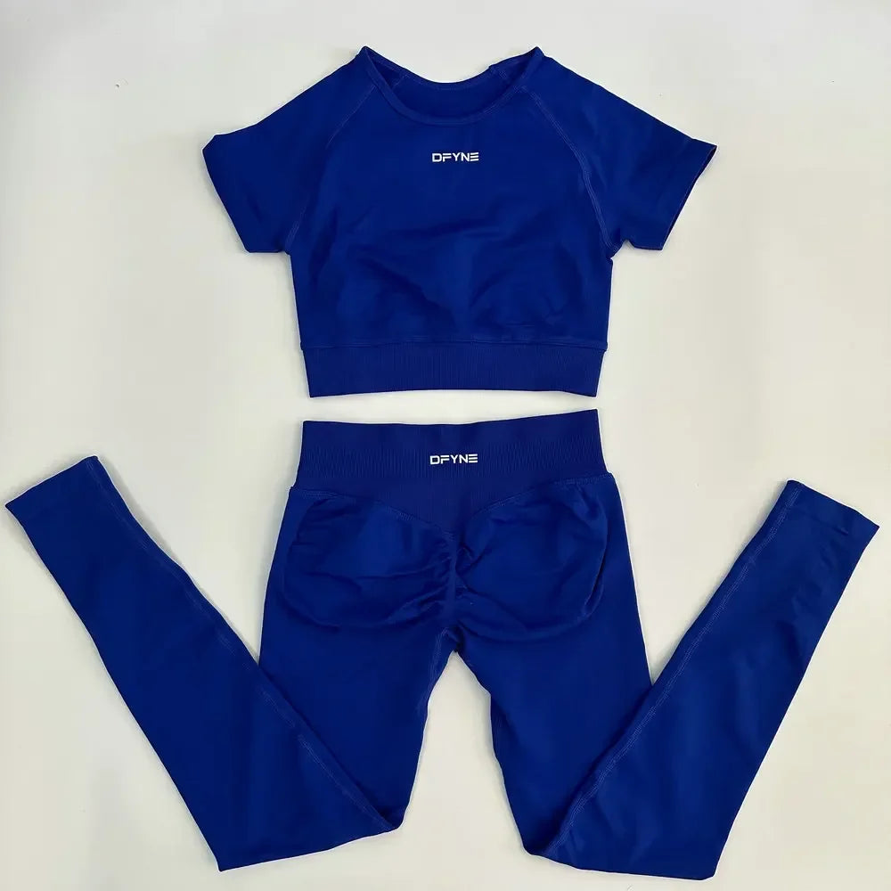 Women's 2 Piece Yoga Outfit Fitness Apparel Set