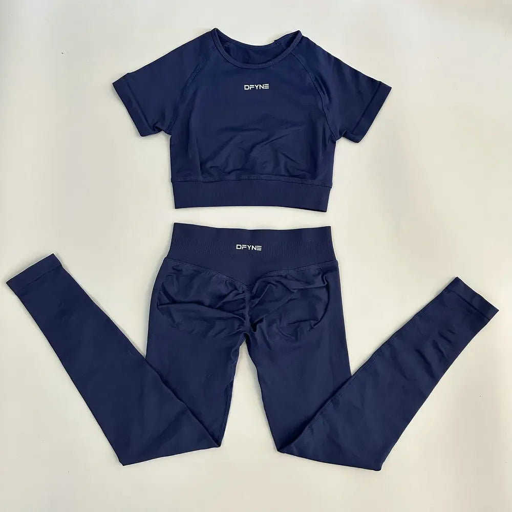 Women's 2 Piece Yoga Outfit Fitness Apparel Set