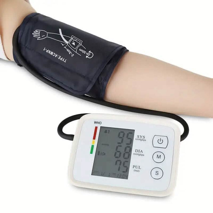 Automatic Upper Arm Blood Pressure Monitor Heart Rate