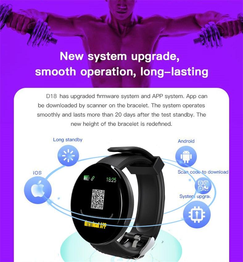 Waterproof Smartwatch Heart Rate Fitness Tracker Touchscreen
