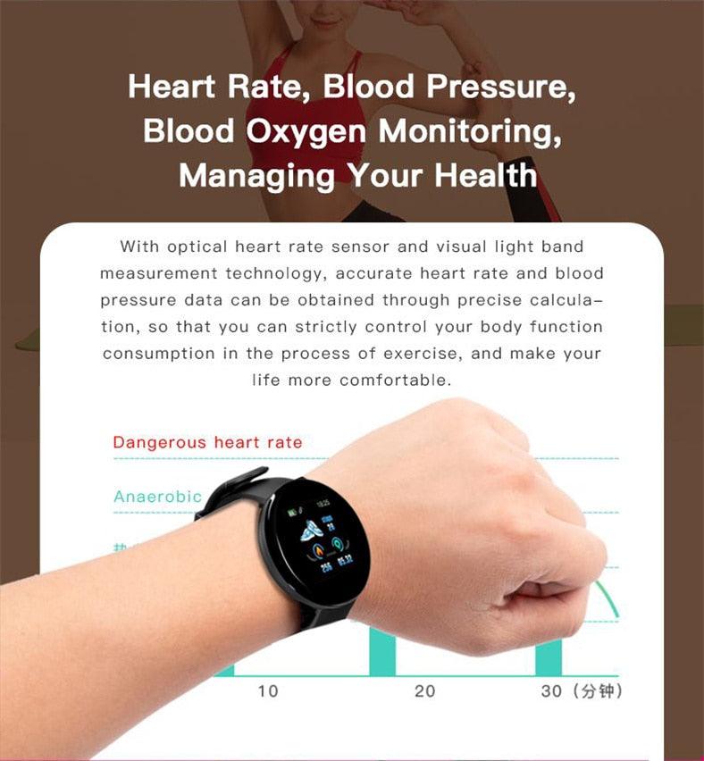 Waterproof Smartwatch Heart Rate Fitness Tracker Touchscreen