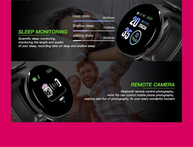 Waterproof Smartwatch Heart Rate Fitness Tracker Touchscreen