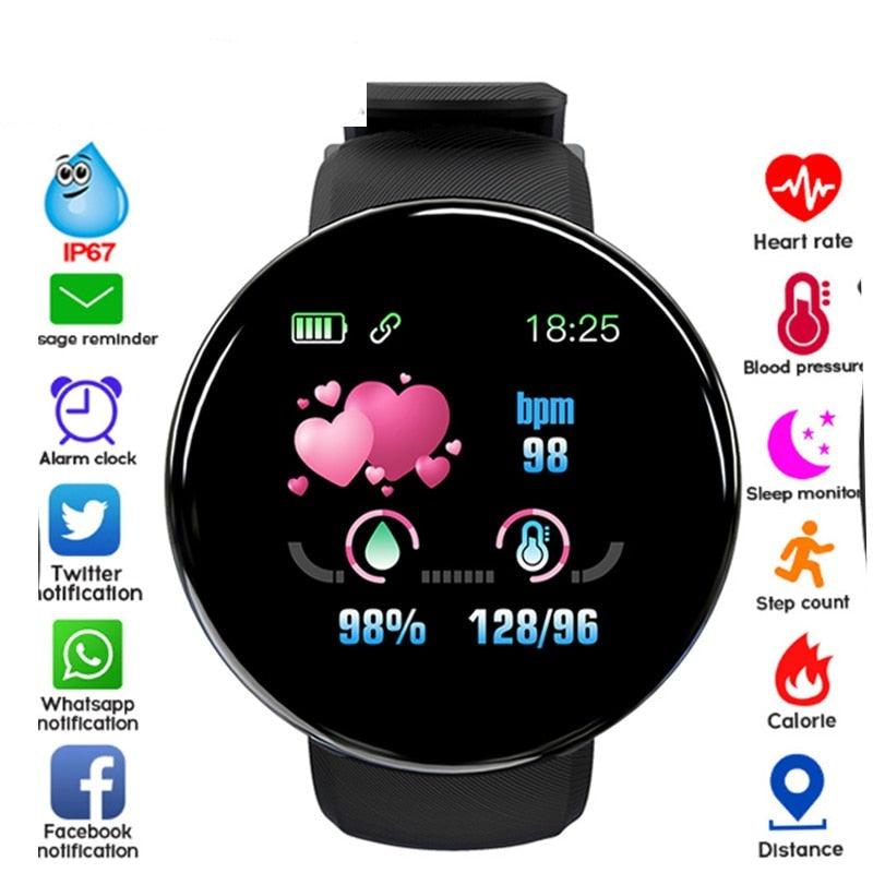 Waterproof Smartwatch Heart Rate Fitness Tracker Touchscreen