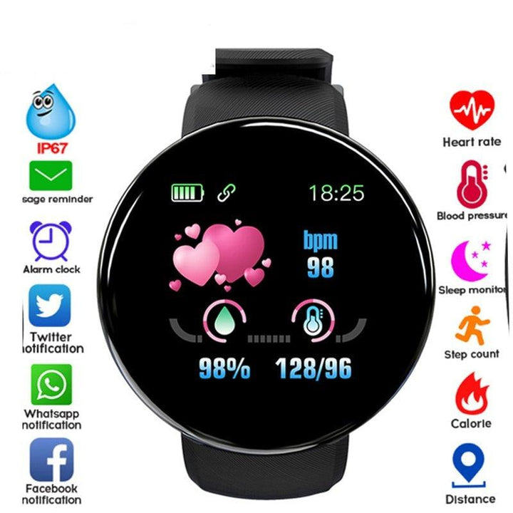 Waterproof Smartwatch Heart Rate Fitness Tracker Touchscreen